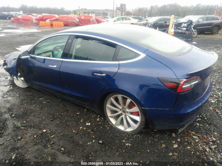 VIN 5YJ3E1EB6JF072208 2018 TESLA MODEL 3 LONG RANGE