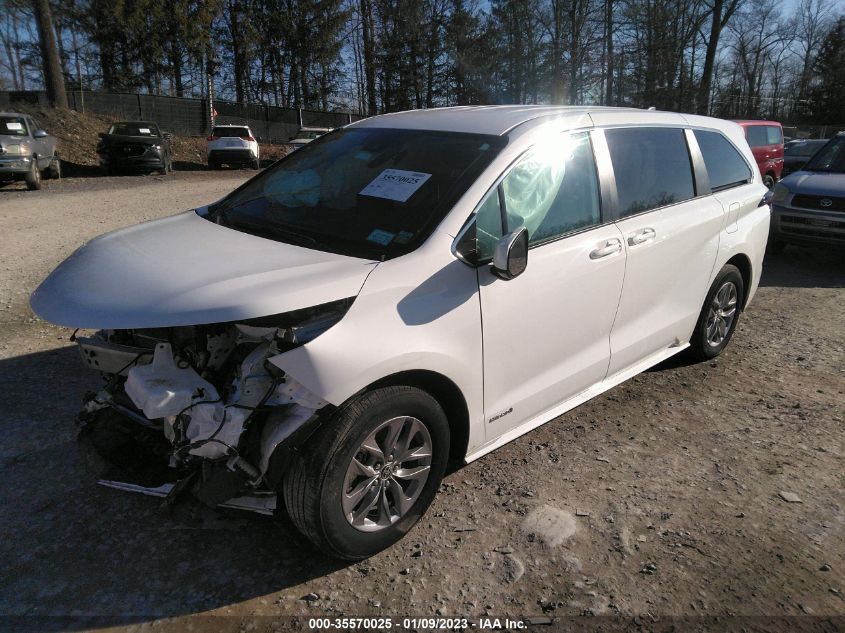 5TDKRKEC9MS059418 2021 TOYOTA SIENNA, photo no. 2