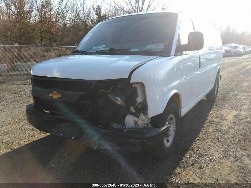 2014 CHEVROLET EXPRESS CARGO VAN 1GCWGFCA9E1122242