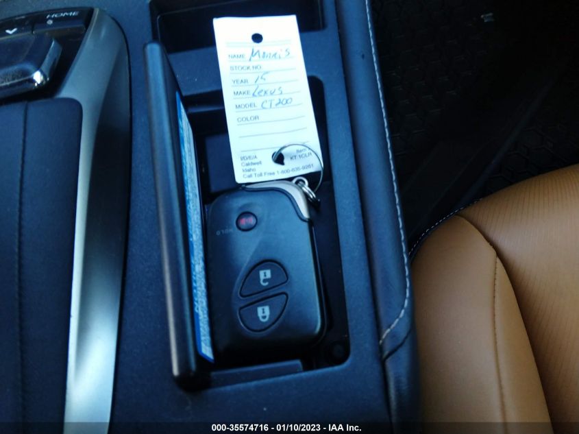 2015 LEXUS CT 200H HYBRID - JTHKD5BH3F2229099