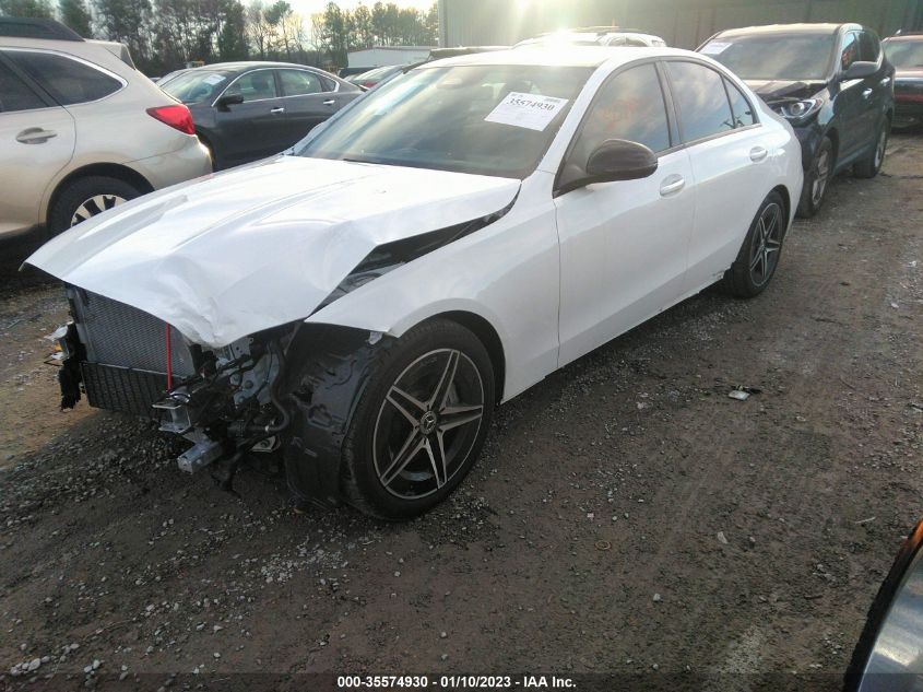 VIN W1KAF4HB1NR048647 2022 MERCEDES-BENZ C-CLASS C 300