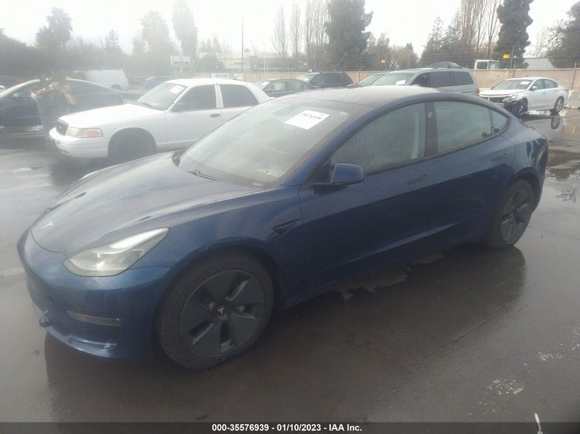 VIN 5YJ3E1EB1MF037094 2021 TESLA MODEL 3 LONG RANGE