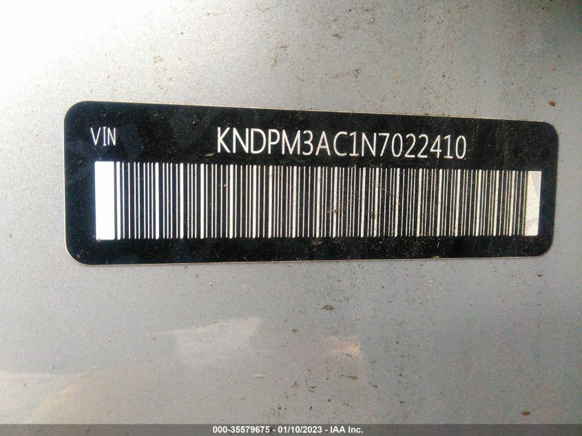 VIN KNDPM3AC1N7022410 2022 KIA SPORTAGE no.9