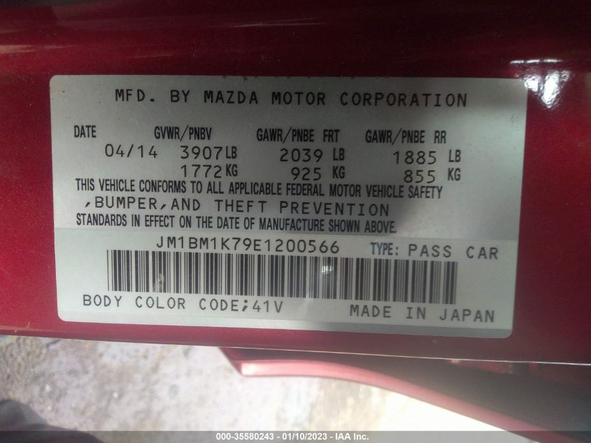 2014 MAZDA MAZDA3 I SPORT - JM1BM1K79E1200566
