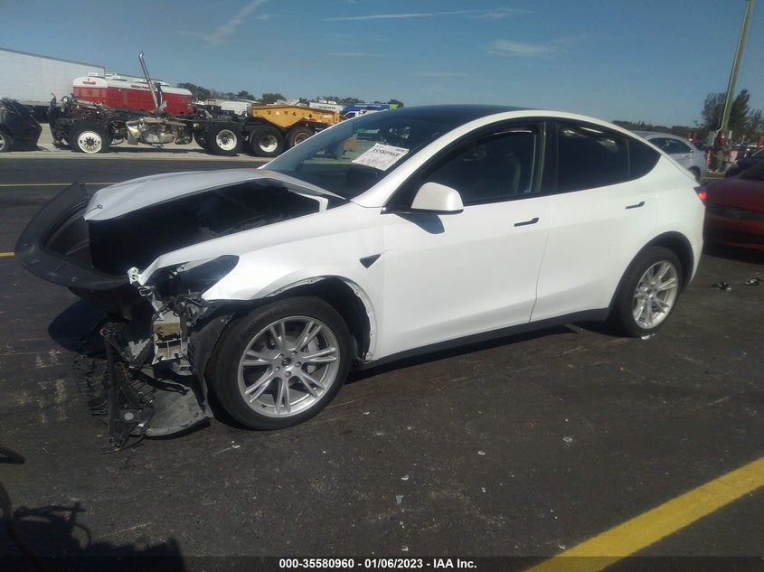 VIN 7SAYGDEEXNF320240 2022 TESLA MODEL Y LONG RANGE