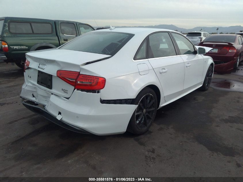 2014 AUDI A4 PREMIUM PLUS WAUFFAFLXEN033773