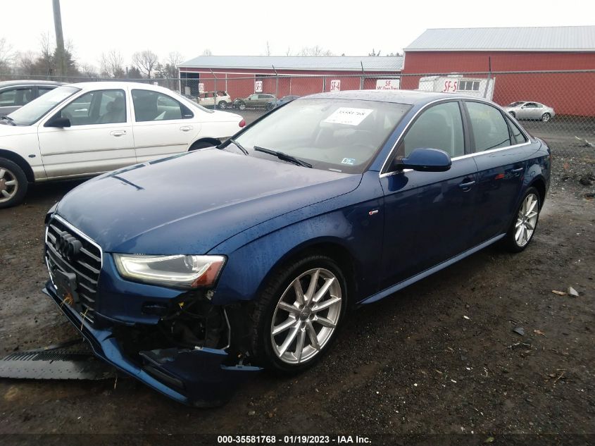 2014 AUDI A4 PREMIUM PLUS WAUFFAFL0EN029263