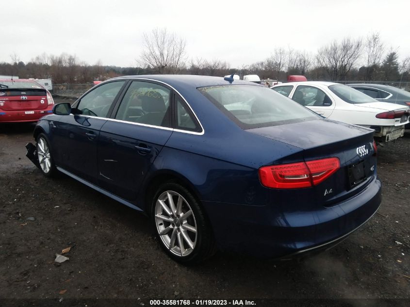 2014 AUDI A4 PREMIUM PLUS WAUFFAFL0EN029263
