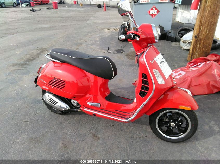 2022 VESPA GTS 300 SUPER ZAPMA39M6N5204025