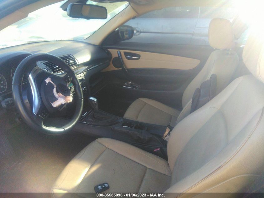 2013 BMW 1 SERIES 128I WBAUP7C57DVP25940