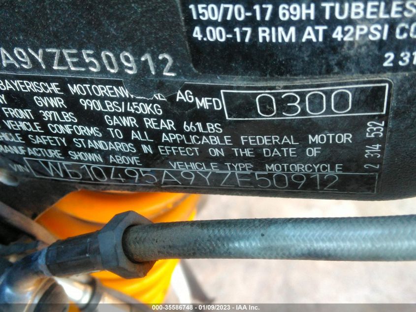 2000 BMW R1150 GS WB10495A9YZE50912