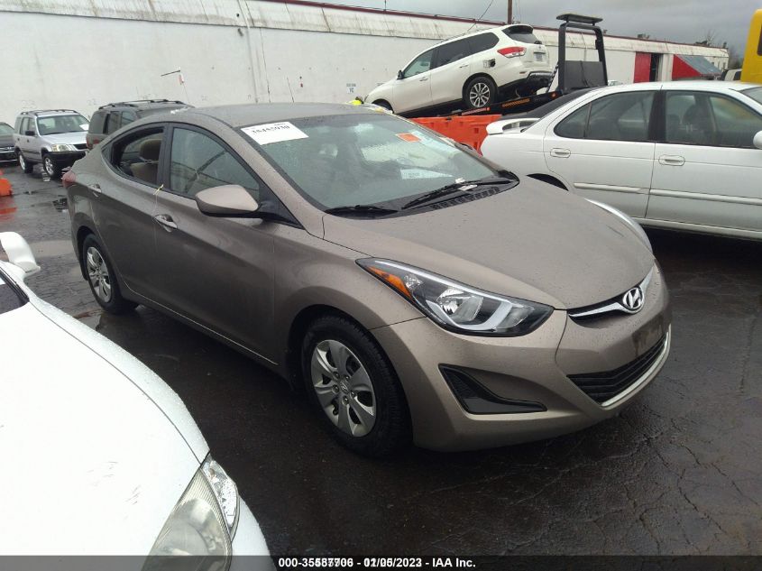 2016 HYUNDAI ELANTRA SE - 5NPDH4AE9GH776989