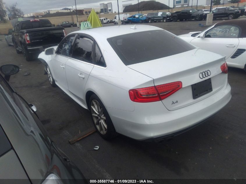2015 AUDI A4 PREMIUM WAUAFAFL4FN039905