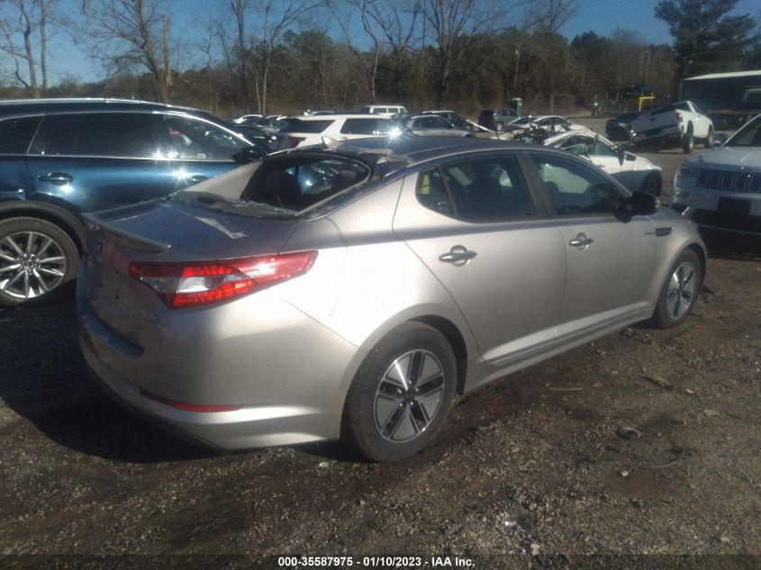 2013 KIA OPTIMA HYBRID LX KNAGM4AD7D5043641
