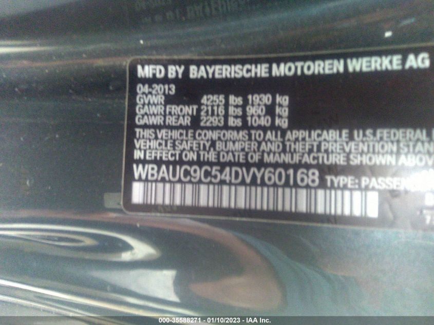 2013 BMW 1 SERIES 135I/135IS WBAUC9C54DVY60168