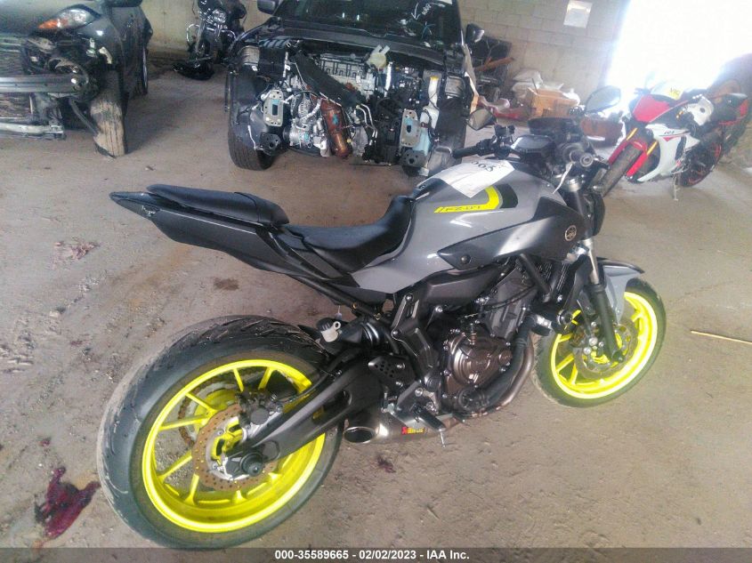 2016 YAMAHA FZ07 JYARM06E5GA007993