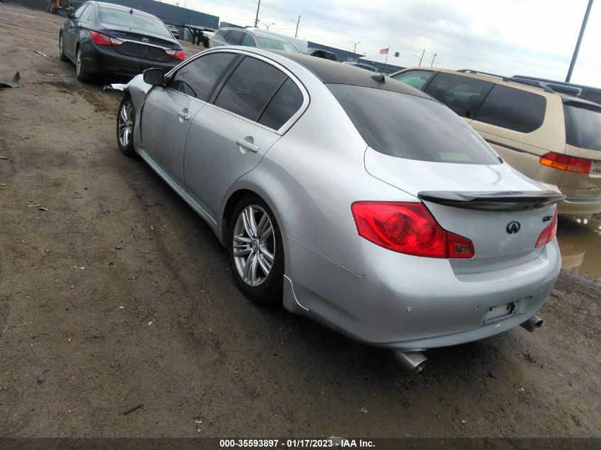 2013 INFINITI G37 SEDAN X JN1CV6AR3DM759175