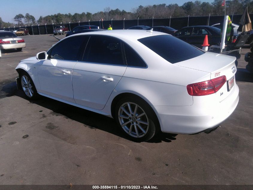 2015 AUDI A4 PREMIUM PLUS WAUFFAFL6FN030998
