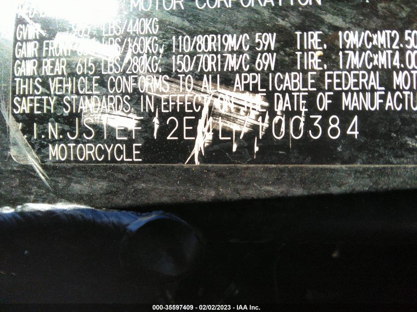 2020 SUZUKI DL1050 RC - JS1EF12E4L7100384