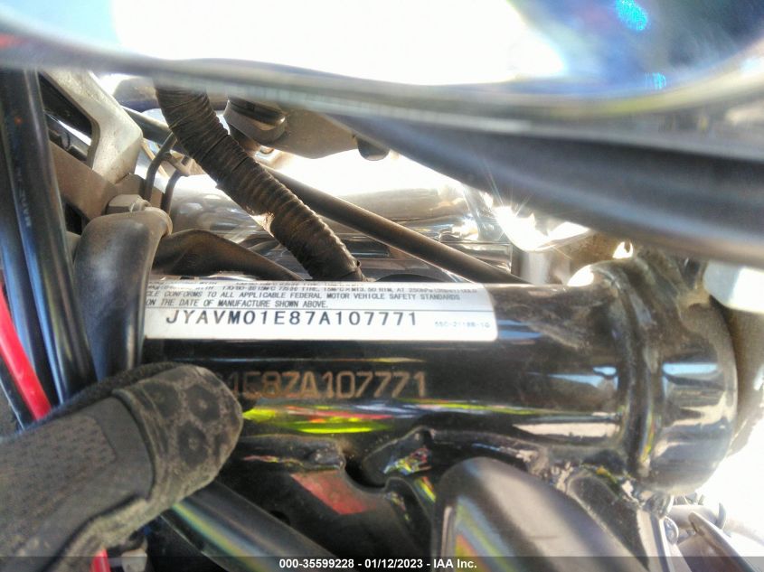 2007 YAMAHA XVS650 JYAVM01E87A107771