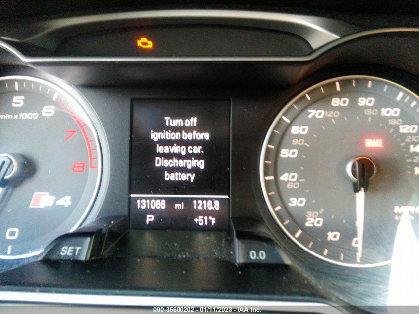 2013 AUDI S4 PREMIUM PLUS WAUBGAFL6DA169674