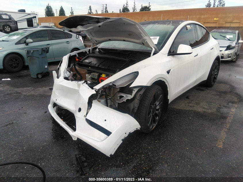VIN 7SAYGDEF7NF550911 2022 TESLA MODEL Y PERFORMANCE