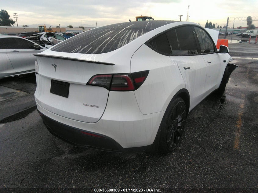 VIN 7SAYGDEF7NF550911 2022 TESLA MODEL Y PERFORMANCE