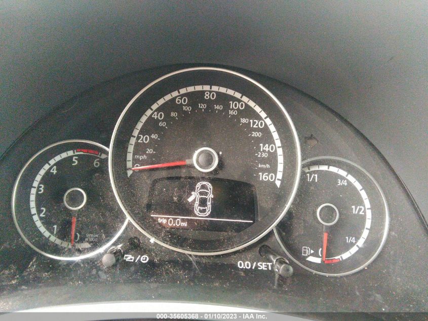 2014 VOLKSWAGEN BEETLE CONVERTIBLE 2.0L TDI 3VW5L7AT5EM801104