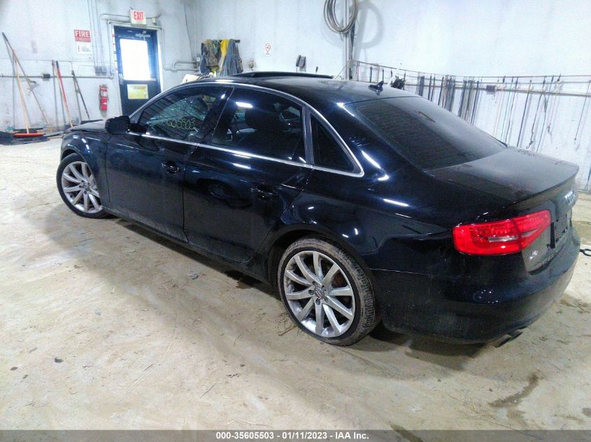 2013 AUDI A4 PREMIUM PLUS WAUFFAFL6DN026107