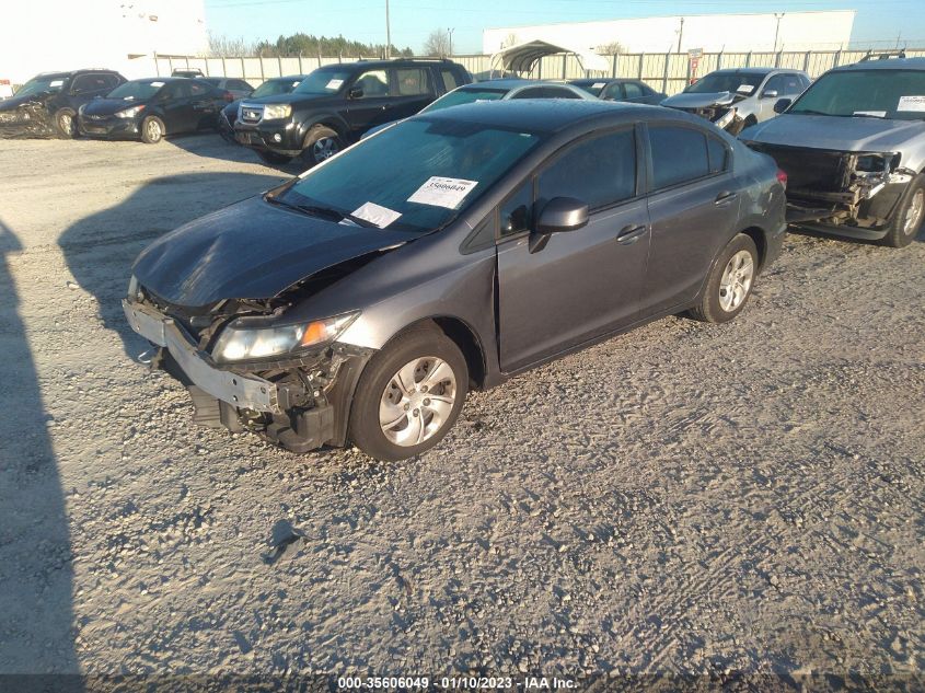2013 HONDA CIVIC SDN LX 19XFB2F56DE060123