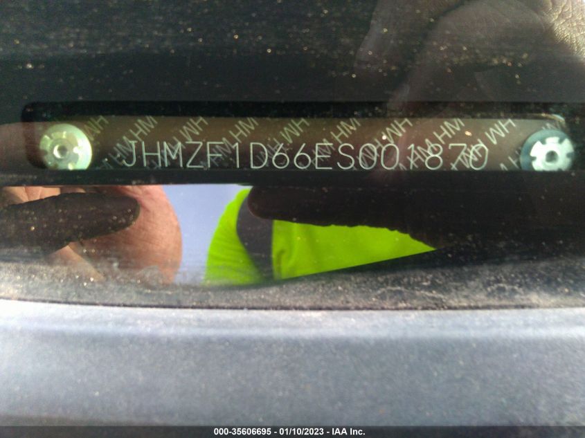 2014 HONDA CR-Z EX JHMZF1D66ES001870