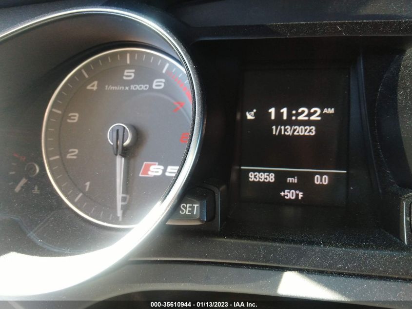 2013 AUDI S5 PRESTIGE WAUVGAFR2DA001273