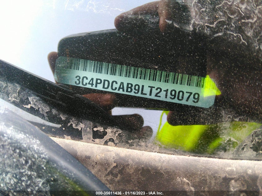 VIN 3C4PDCAB9LT219079 2020 DODGE JOURNEY SE VALUE