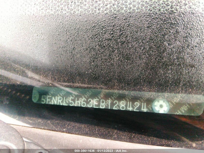 2014 HONDA ODYSSEY EX-L 5FNRL5H63EB128424