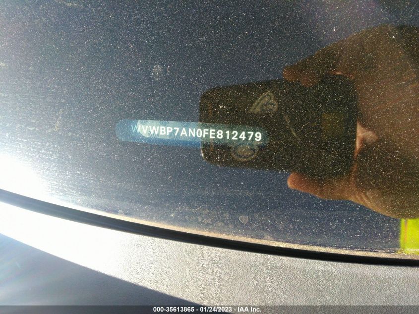 2015 VOLKSWAGEN CC SPORT WVWBP7AN0FE812479