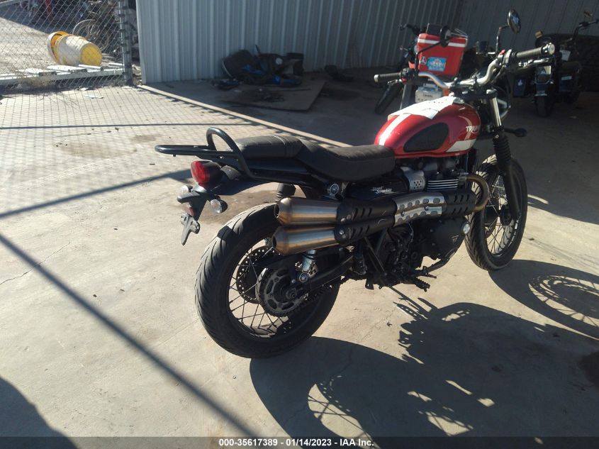 2018 TRIUMPH MOTORCYCLE STREET SCRAMBLER SMTD44GN8JT865217