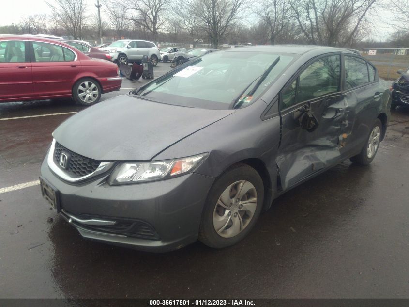 2013 HONDA CIVIC SDN LX 19XFB2F51DE243090