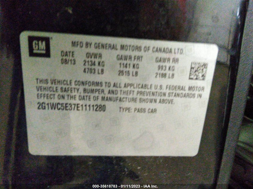 2014 CHEVROLET IMPALA LIMITED LTZ 2G1WC5E37E1111280