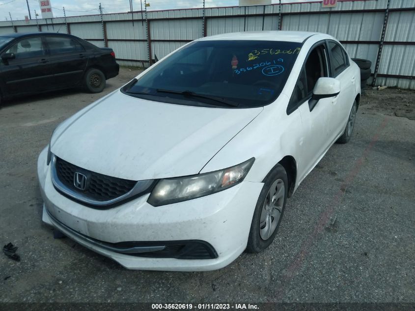 2013 HONDA CIVIC SDN LX 2HGFB2F51DH598041