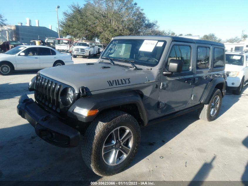 2021 JEEP WRANGLER UNLIMITED WILLYS 1C4HJXDG1MW813026