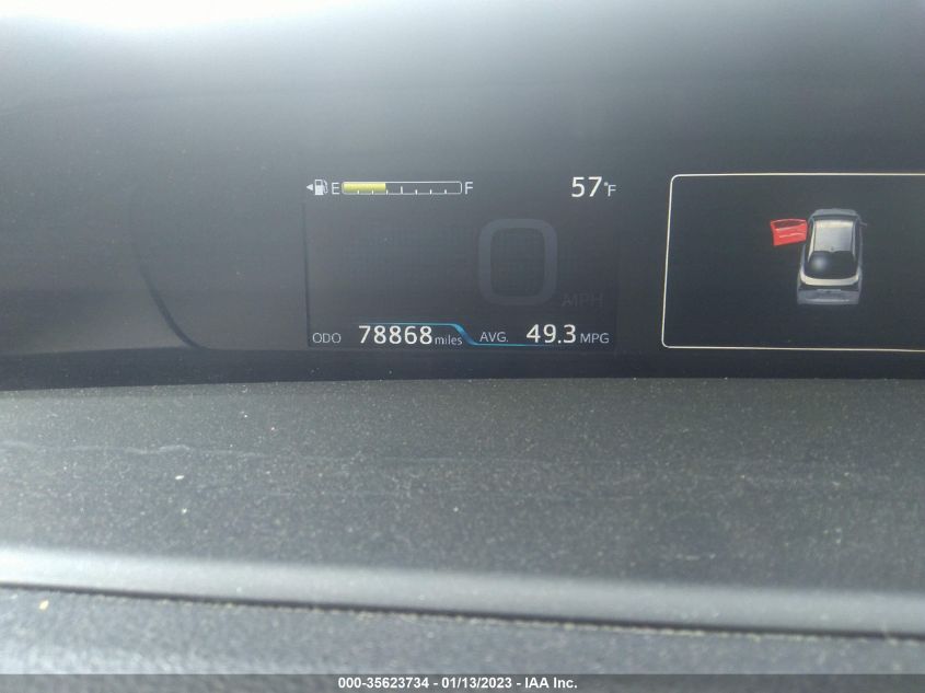 2019 TOYOTA PRIUS L ECO/LE/XLE/LIMITED - JTDKARFU2K3069102