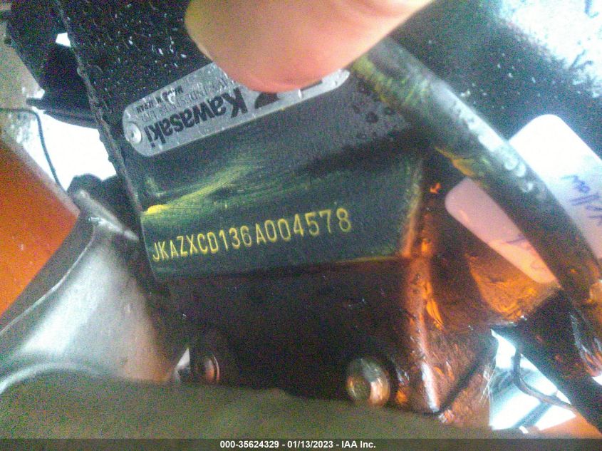 2006 KAWASAKI ZX1000 D6F JKAZXCD136A004578