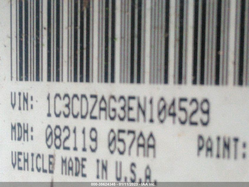 2014 DODGE AVENGER SE 1C3CDZAG3EN104529