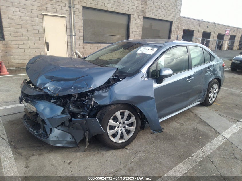 VIN JTDEPMAE3N3015715 2022 TOYOTA COROLLA LE