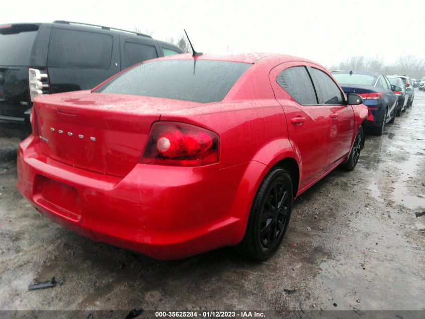 2013 DODGE AVENGER SE 1C3CDZAB6DN637543