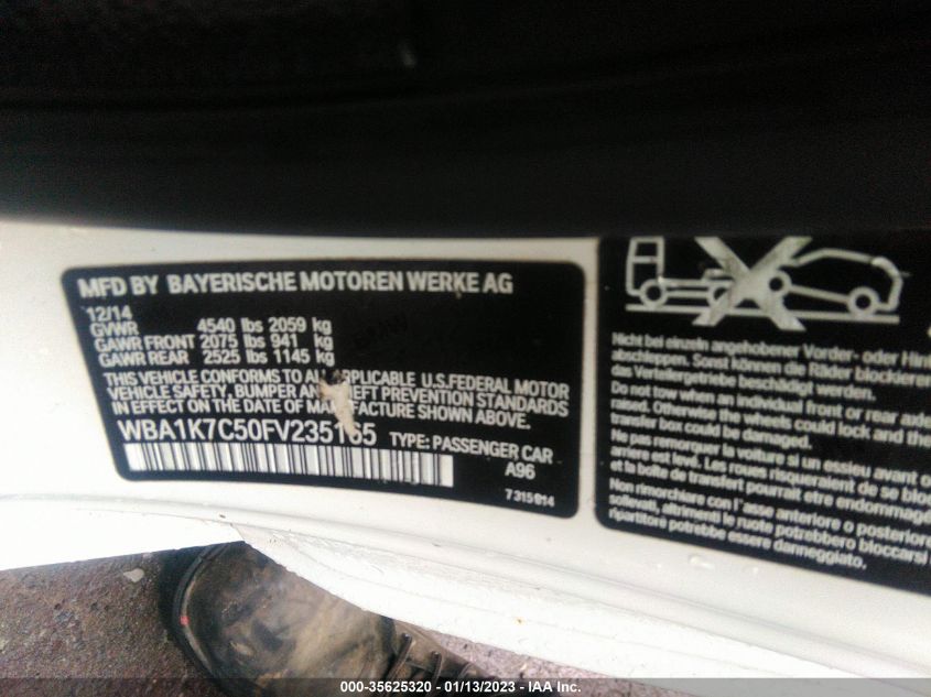 2015 BMW 2 SERIES 228I XDRIVE WBA1K7C50FV235165