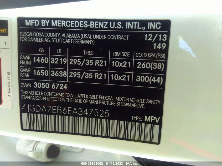 2014 MERCEDES-BENZ M-CLASS ML 63 AMG - 4JGDA7EB6EA347525