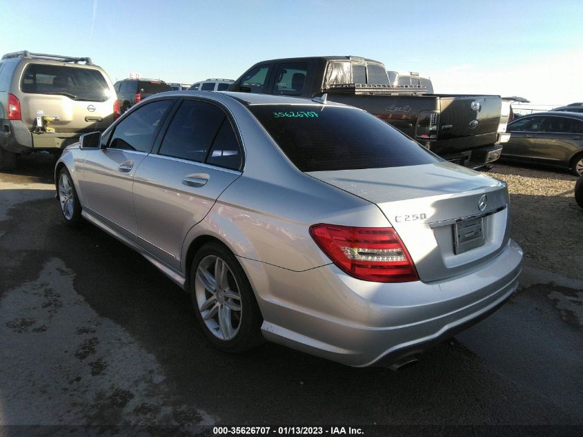 2013 MERCEDES-BENZ C-CLASS C 250 WDDGF4HB4DA851380