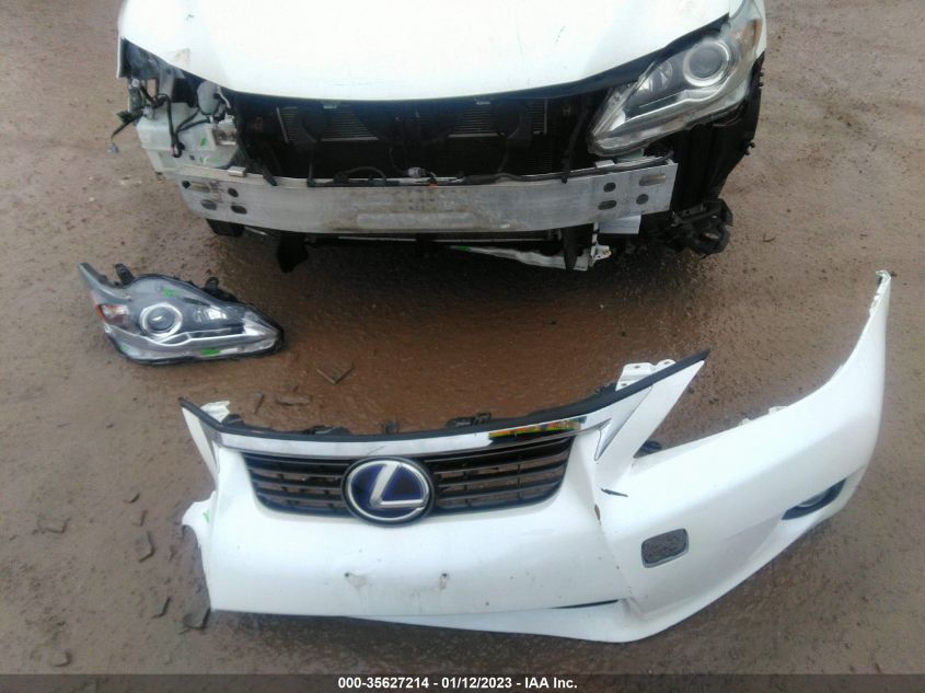 2013 LEXUS CT 200H HYBRID JTHKD5BH0D2157257