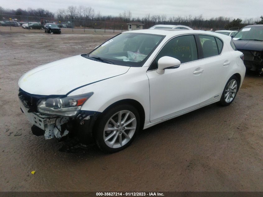 2013 LEXUS CT 200H HYBRID JTHKD5BH0D2157257